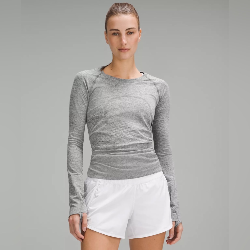 LULULEMON GRAY SWIFTLY TECH LONG SLEEVE